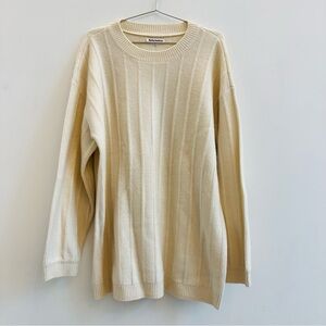 Reformation Cream Sweater Dress